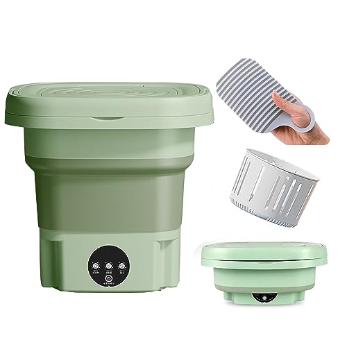 Lavatrice Pieghevole Portatile 8L Con Centrifuga - Mini Lavatrice Per Viaggi, Campeggio E Dormitori - Foto 4