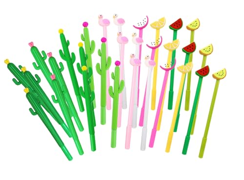 Pack de 30 bolígrafos de gel multicolor 0.5mm estilo A miniatura 1