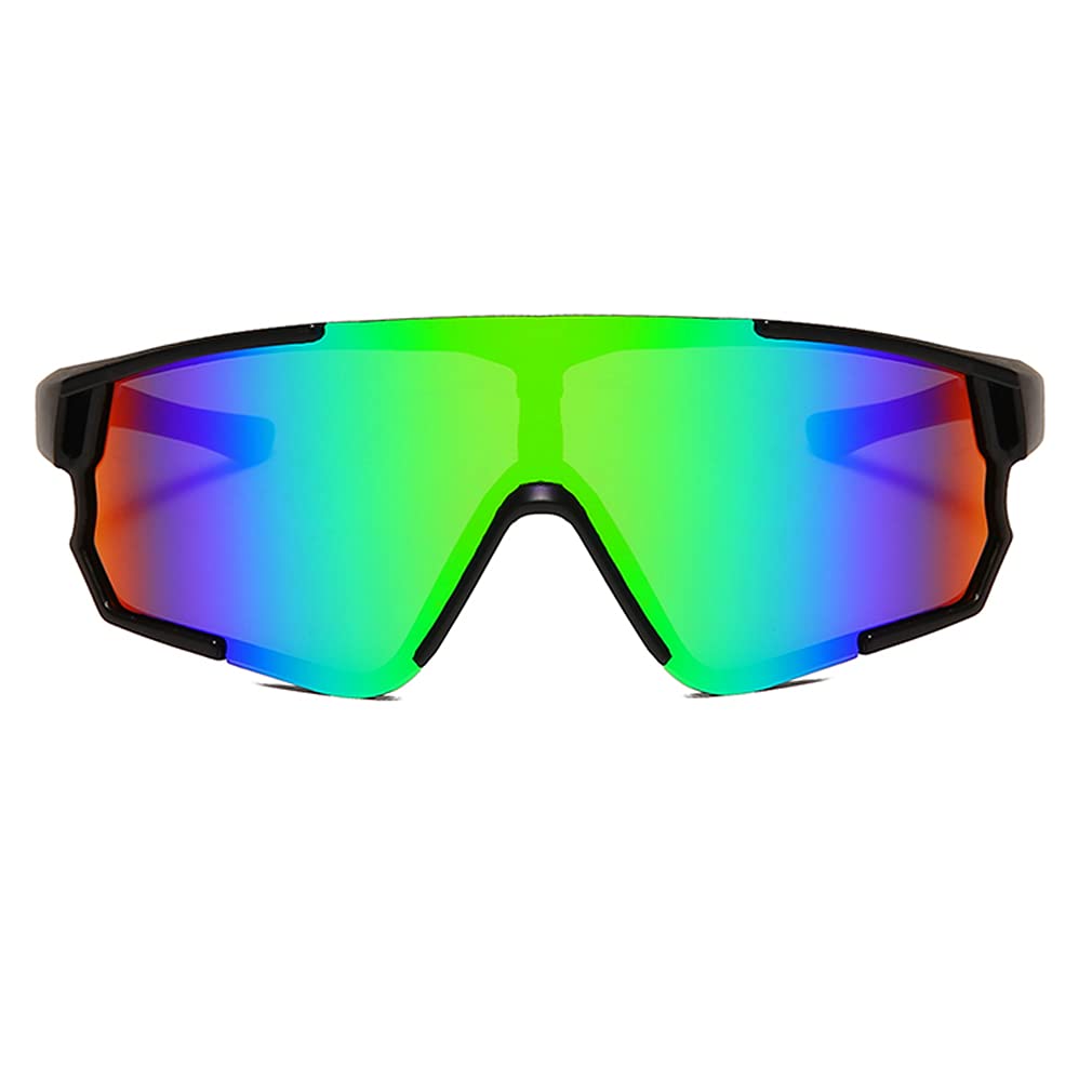 Long Keeper Occhiali Ciclismo Polarizzati con 3 Lenti Intercambiabili Occhiali da sole Sportivi da Uomo Donna UV400 Protezione per Corsa Bici Sport