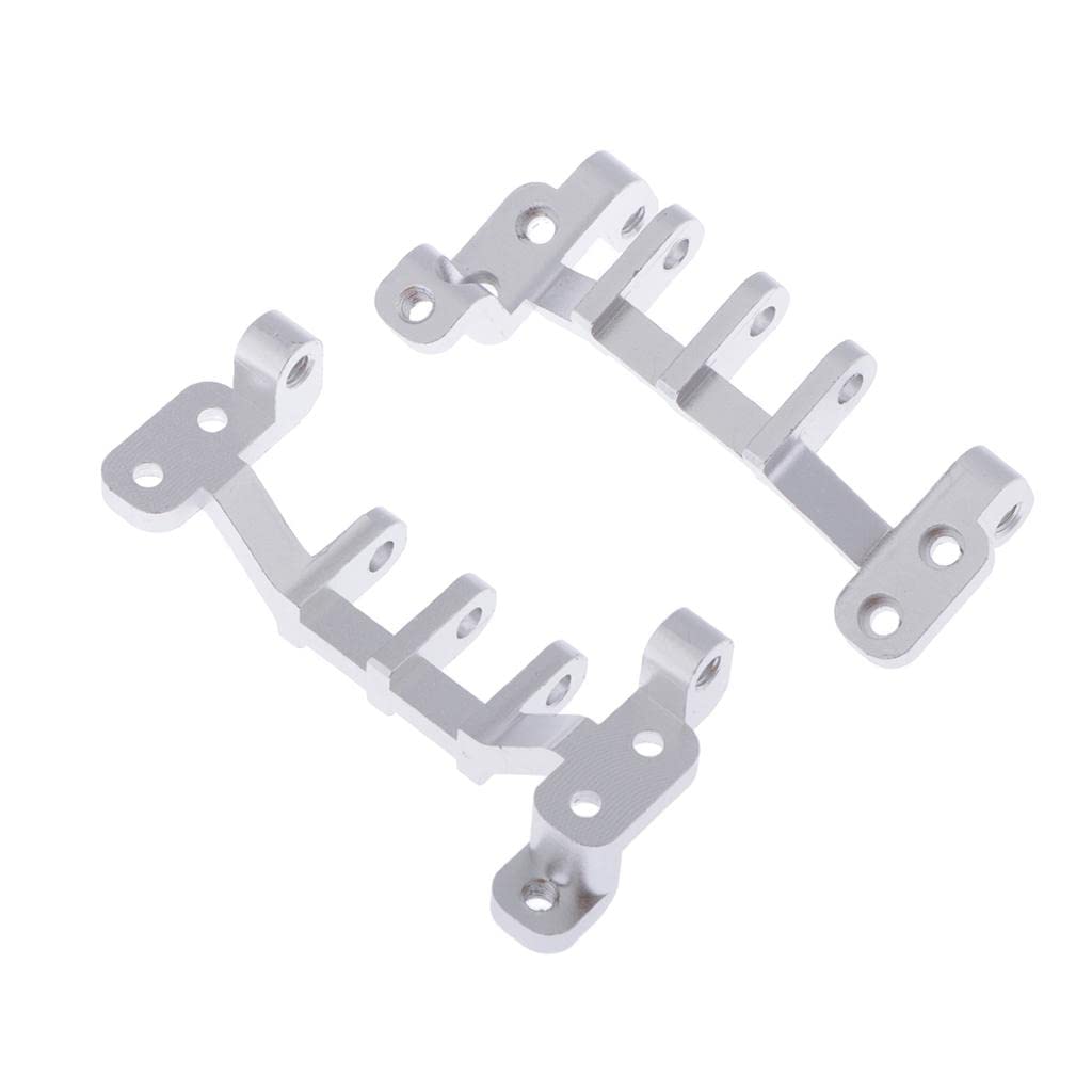 ATORSE Rc Pull Rod Mount Seat Kit Rc Car Upgrade Parts Rc Car Accessories Silver-image-3