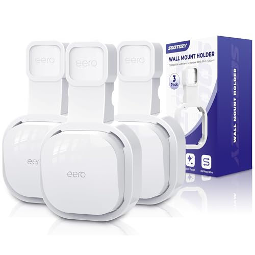 Wall Mount Holder for eero 6 and for eero 6+ Router Mesh Wi-Fi System – No Messy Wires,...