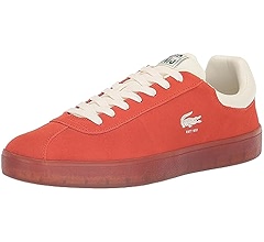 Amazon.com | LacosteMensBaseshot SneakerLt Grn/Dk Gum7
