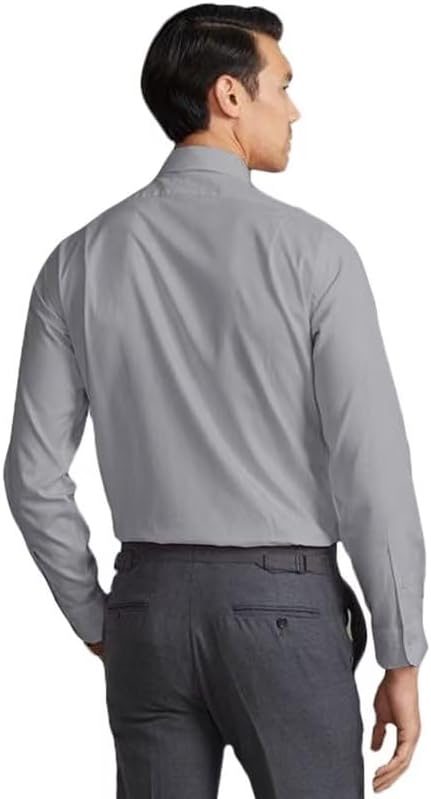 Miniatura 3 de Wangyue Camisas de vestir para hombre, ajustadas, de manga larga, casuales, con botones, camisas de vestir formales con bolsillos