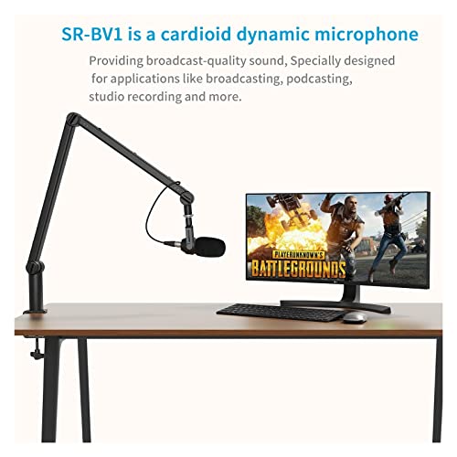 Microphone cardioïde dynamique SR-BV1 de bureau avec capsule de studio - 4