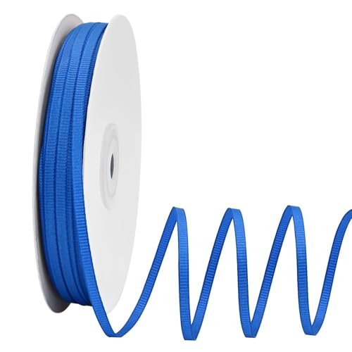 Ribreeze 1/8 inch Royal Blue Grosgrain Ribbon 100 Yards Thin Ribbon for Gift Wrapping Weddings DIY Floral Decor Sewing & More