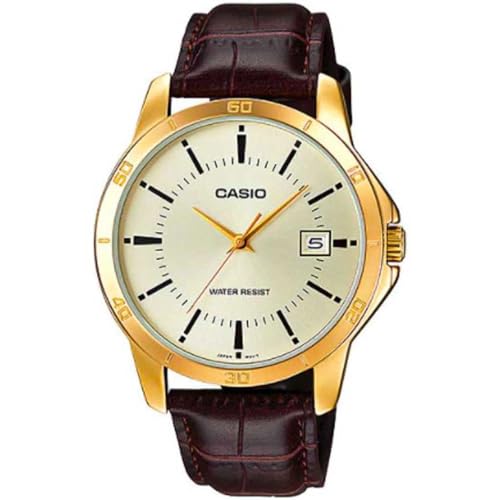 Montre à Quartz Casio Or boîtier fin résistant pour homme actif