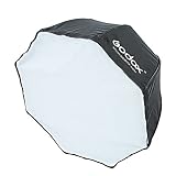 Un softbox octogonal de 120 cm con rejilla nido de abeja.