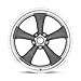 American Racing Vintage VN215 CLASSIC TORQ THRUST II 15X7 5X4.5 3.76-6mm MAG GRAY MACHINED LIP - VN2155765