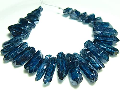 Quartz mystique bleu sticks naturels 13-22mm : finis les bijoux fades, créez l'unique