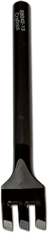 Tandy Leather Craftool Pro Line Lacing Chisel 3 Prong Angle 5/32 (4 mm) 88042-13