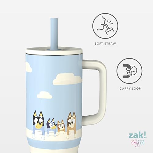 Image of Zak Designs Bluey 30oz Spill-Proof Insulated Stainless Steel Travel Tumbler (Pack of 9)