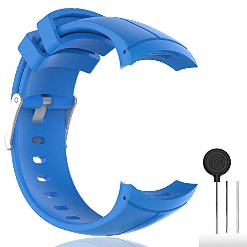 Cyeeson Bracelet de rechange en silicone pour montre intelligente Suunto Spartan Ultra/Ultra HR GPS, bleu Cover
