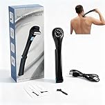 Cordless Foldable Back Shavers for Men, Long Handle Electric Body Shaver for Back Chest Shoulders, USB-C Rechargeable Mens Body Groomer and Body Hair Trimmer