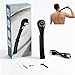 Cordless Foldable Back Shavers for Men, Long Handle Electric Body Shaver for Back Chest Shoulders, USB-C Rechargeable Mens Body Groomer and Body Hair Trimmer