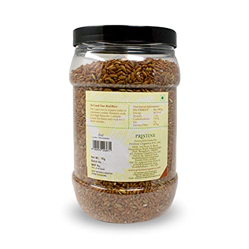 Image of PRISTINE Fields of Gold Red Rice Jar, 1 kg