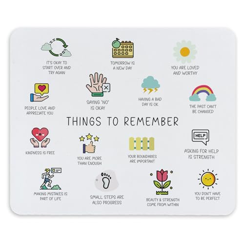 TNUW Mental Health Quotes Mouse Pad (9.4x7.9 Inches)