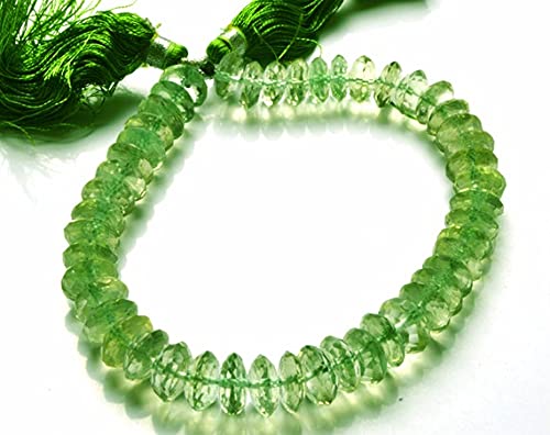Améthyste verte naturelle en fil de briolettes 8mm pour création de bijoux artisanaux