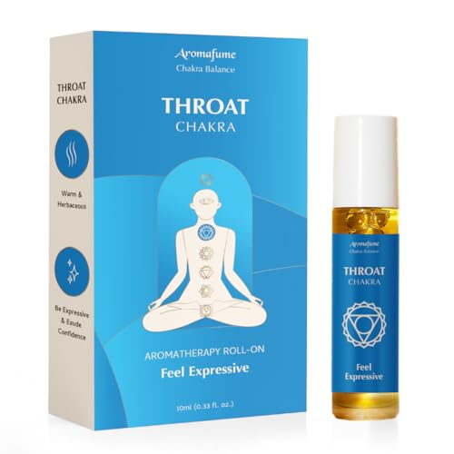 Throat Chakra Essential Oil Roll-On Blend by Aromafume | 10ml/0.33