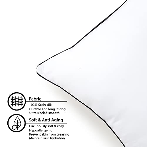 Arcova Home Extra Soft Microfiber Filled Plush Pillow, Down Alternative Hypoallergenic Pillow, 18 X 28 Inches, Queen (Pack Of 2) White #TOP4