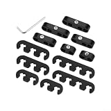 13 Stück Zündkabel-Clips 7 mm 8 mm Zündkabelhalter Kunststoff Motorraum Draht Organizer Separatoren für Chevrolet (schwarz)