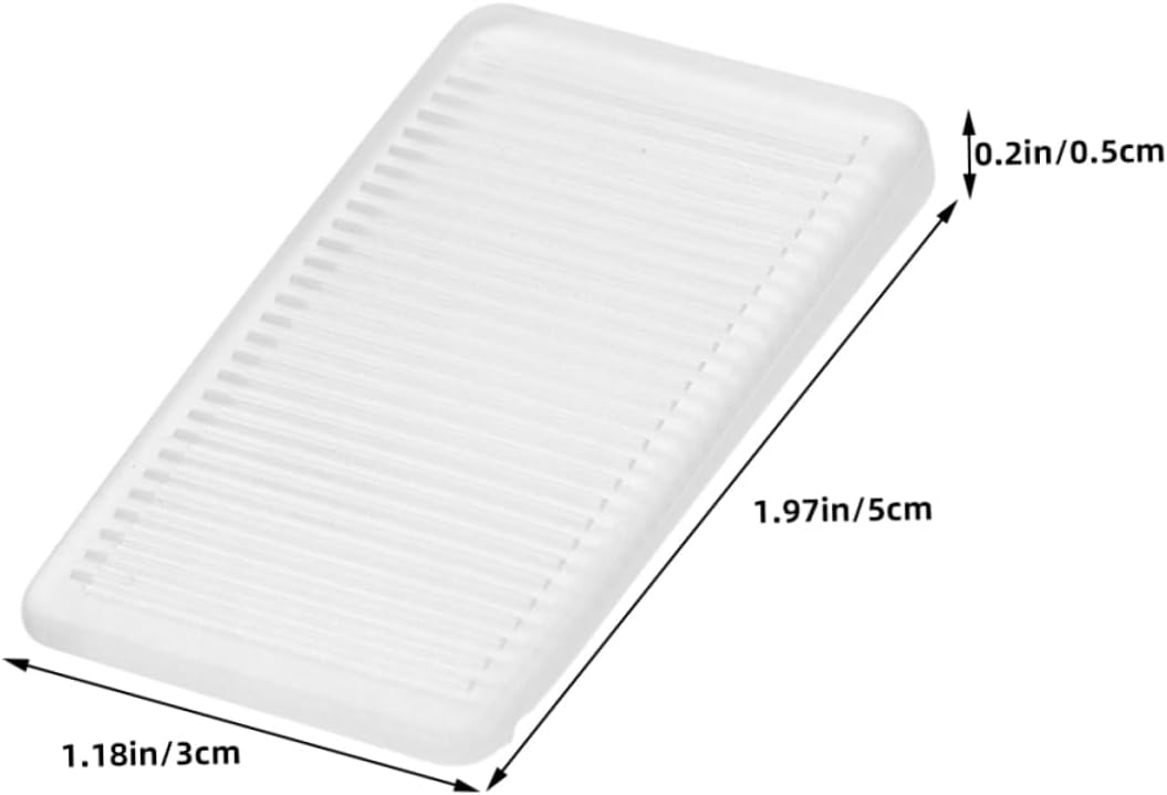Table Levelers Adjustable 16pcs Plastic Furniture Leveling Wedges Hard Shims for Uneven Floors Easy to Use Clear Plastic 16 Pieces