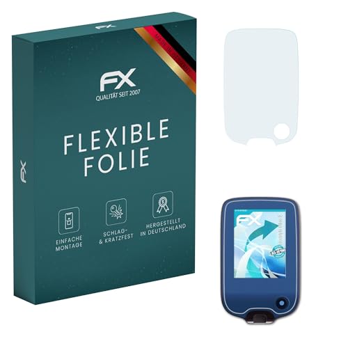 atFoliX Folia ochronna kompatybilny z FreeStyle Libre 2 Folia, bardzo jasne i elastyczne FX Folia ochronna na ekran (2X)