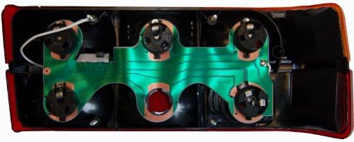 Miniatura 3 de Conjunto de luz trasera completa para Volvo 240, DL, GL, 244 Moldeo central negro lado izquierdo 1372449