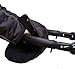 Baby-Joy Muff Handwärmer Handschutz Kinderwagenhandschuh Schlittenhandschuh 02 Schwarz-Schwarz