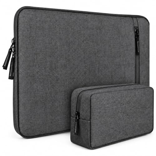 15.6-Inch Water-Resistant Laptop Sleeve with Handle - Pack of 2