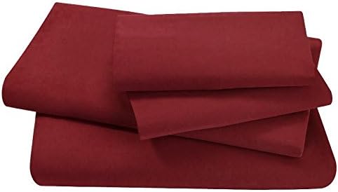 1500 Thread Count Queen Size 4pcs Bed Sheet Set Egyptian Comfort Deep Pocked Burgundy