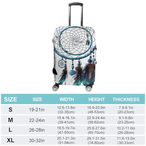 Native American Dream Catcher Printed Luggage Cover Protector, Fits 18-32 Inch Luggage2
