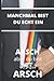 Produktbild Manchmal bist du echt ein Arsch aber du bist mein Arsch: Tagebuch-Planer-Notizblock-Jahrestag -Hochzeitstag -Valentinstag ... gay geschenke-Geschenke für schwule männer