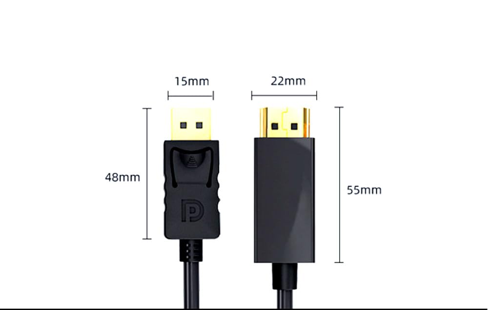H.May Câble DisplayPort DP Vers HDMI, 4K/30HZ,1080P/60HZ