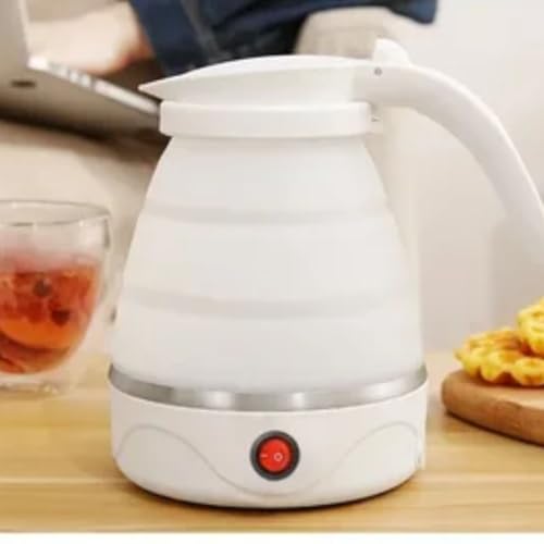 Chaleira Jarra Elétrica De Silicone Dobrável Retrátil Portátil Viagem/Camping Esquenta Água Leite Be