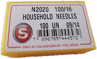 Genuine Singer Universal Needles, Singer Type 2020 Size 100/16 100 Pcs Box