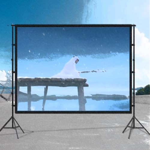 Pantalla de Proyector NILZA 120" con Bolsa de Transporte - Pantalla Portátil para Proyección 4K HD Uso en Interiores y Exteriores