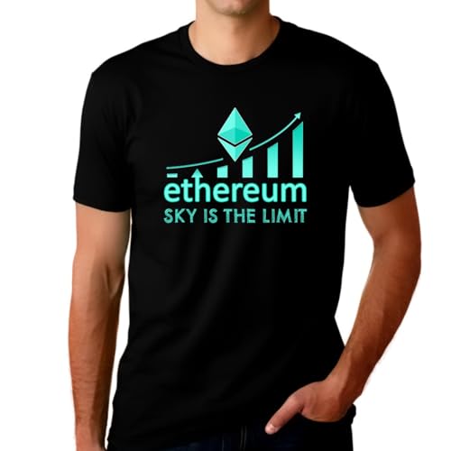 Fire Fit Designs Crypto Shirt for Men Crypto Gifts Ethereum Crypto Currency Ethereum Shirt Blockchain Ethereum Shirt