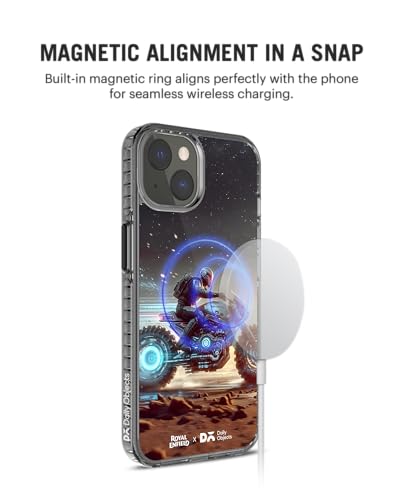 Image of DailyObjects Electric Blaze Stride 2.0 Magnetic Case Cover Compatible with iPhone 15 | Wireless Charging Slim Back Cover | 2 Layer Edge Protection & Shockproof