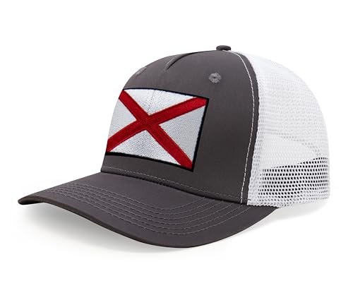 Image of International Tie State Hat for Men and Women, Adjustable Snapback Trucker Baseball Cap with Embroidered Patch