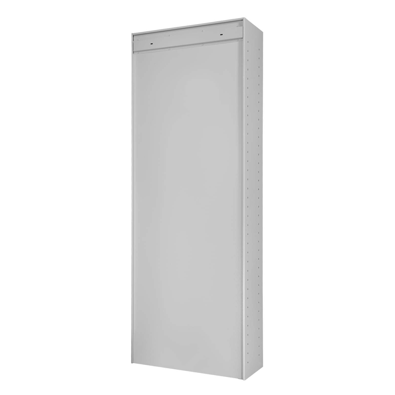 ADB Metallschrank mit Tür, B 710 x T 300 x H 1950 mm, Flügeltürenschrank aus Stahl, abschließbar, RAL7035/7016, ohne Fachböden, vormontiert, für Werkstatt & Lager