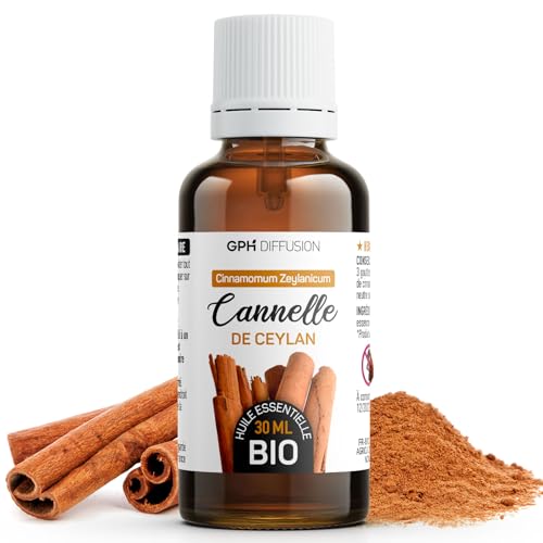 Huile essentielle bio cannelle de Ceylan écorce tonifiante et purifiante 30ml