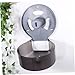 SMASOLO Soporte de Papel Higiénico de Pared con Cerradura y Ventana Indicadora Dispensador de Rollo Grande para Baños Oficinas y Públicos Color Negro Imagen de SMASOLO Soporte de Papel Higiénico de Pared con Cerradura y Ventana Indicadora Dispensador de Rollo Grande para Baños Oficinas y Públicos Color Negro