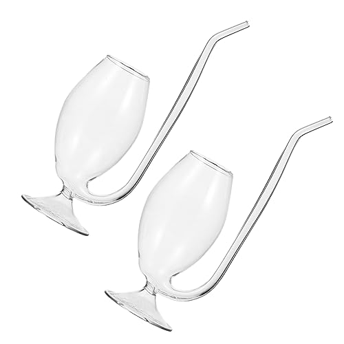 2 Pièces verre de vin porto lunettes verrerie de ménage verres à vin rouge verres à cocktails grand verre à cocktail gobelets design en paille jus tasse de conception carafe Coupe