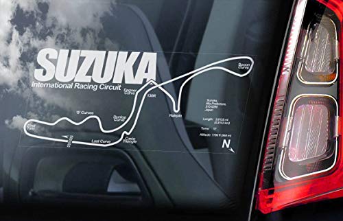 鈴鹿サーキット外張り@カーステッカー@220×100mm@外貼り ウインドウ シール F1 モータースポーツ レース コース B1 2525-4 鈴鹿サーキット外張り@カーステッカー@220×100mm@外貼り ウインドウ シール F1 モータースポーツ レース コース B1 2525-4