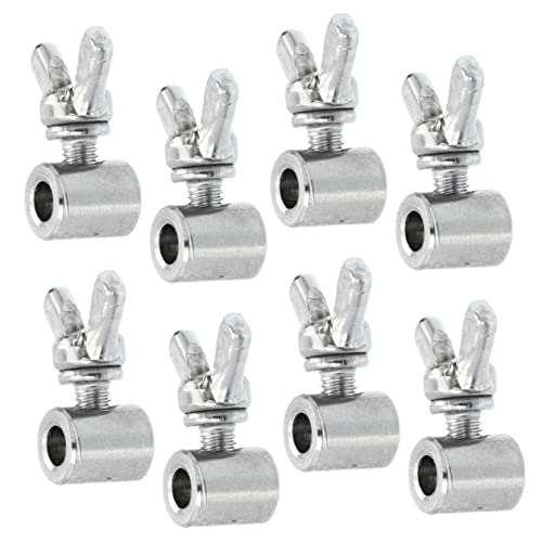 Ciieeo 8Pcs Stainless Steel Wire Rope Clamps Heavy Duty Cable Clips for Steel Wire Fasteners for Rigging Construction Applications