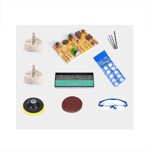 Genérico Máquina De Facetado De Gemas,Sierra de mesa 750W todo-en-uno para joyería y carpintería - 5 en 1 : Grabado, Pulido, Corte, Perforación & Esmerilado,Accessories1