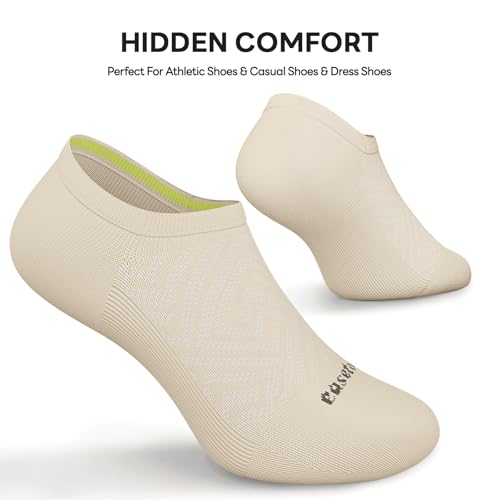 Image of No Show Socks Women, 8 Pairs Low Cut Ankle Non Slip Casual Invisible Liner Athletic Running Socks
