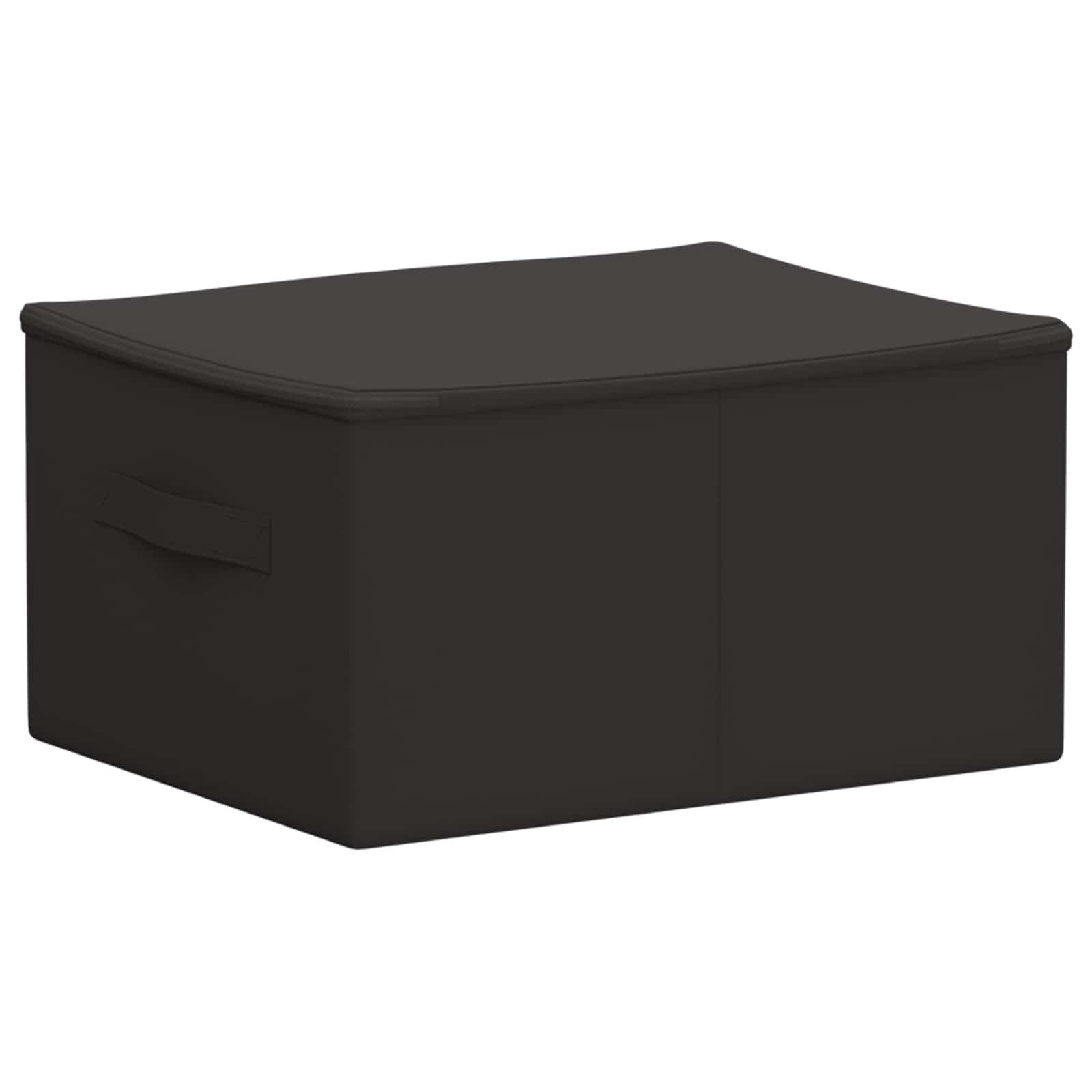 Hothingwell Scatola portaoggetti in tessuto non tessuto, 24 pezzi, 43 x 34 x 23 cm | Doppio Scomparto, Pieghevole, Manici Pratici, 33,6 L, Per Giocattoli E Libri