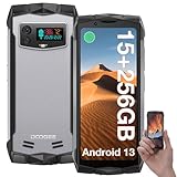 DOOGEE Smini Outdoor Handy Ohne Vertrag Android 13 Helio G99 15GB+256GB /2TB Erweiterbar Outdoor Smartphone 4.5'' QHD+ 50MP Kamera Baustellenhandy IP68 Wasserdichtes Mini Handy Outdoor NFC/Face ID/GPS