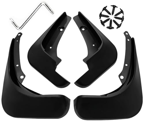 Image of Mud Flaps Mud Guards Fit for Chevrolet Cruze 2009-2014, Front & Rear Mud Splash Guards Accessories - 4 Pc, Black, LAN-Cruze Hatchback 09-14